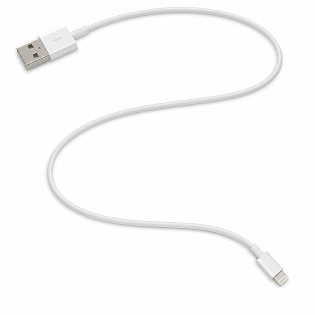 Дата кабель USB 2.0 AM to Lightning 1.0m 2.4A white XoKo (XK-CUL-100-WH) - зображення 1
