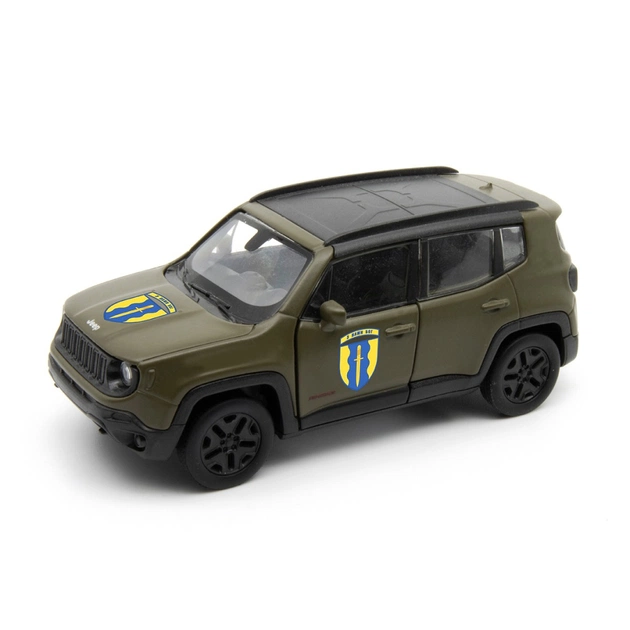 Масштабная модель автомобиля TechnoDrive серии Шевроны Героев - Jeep Renegade Trailhawk - Айдар (250351W) - изображение 1