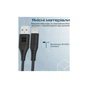 Дата кабель USB 2.0 AM to Lightning 1.2m 2.4A black Promate (powerlink-ai120.black) - зменшене зображення 6