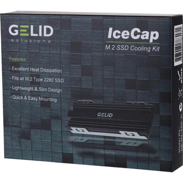 Радіатор охолодження Gelid Solutions IceCap M.2 SSD Cooler (HS-M2-SSD-21) - picture 5