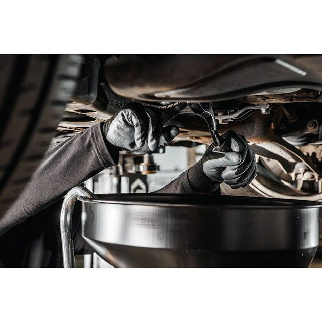 Защитные перчатки Neo Tools комплект 12шт, полиэстер с нитриловым покрытием, р.11, серо-черный (97-647-11) - изображение 3