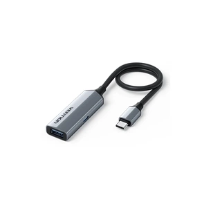 Концентратор Vention USB-C M to USB 3.2 AF + USB-C F PD 100W 10Gbps 0,15m gray (CCAHB) зображення 1