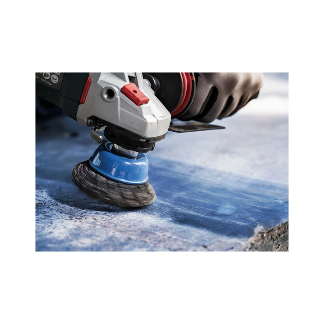 Щітка для електроінструменту Bosch Professional чашкова, сталь, 75мм, 0.5мм, M14 (1.608.622.029) - picture 5