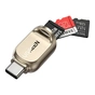 Зчитувач флеш-карт UGREEN USB-C to TF 3.0 CM331 Light Golden (80124) - зменшене зображення 3
