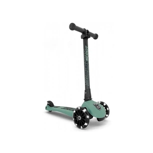 Самокат Scoot&Ride Highwaykick-3 колеса з підсвіткою, сіро-зелений (SR-96345) зображення 1