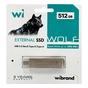 Накопичувач SSD USB 3.2 512GB Wolf Wibrand (WIEXSSD/WO512GB) - зменшене зображення 5