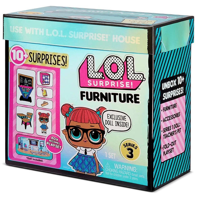 Лялька L.O.L. Surprise! Furniture S2 - Клас Розумниці (570028) - зображення 1