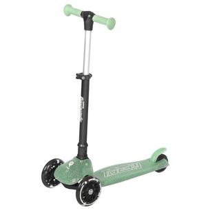 Самокат QPlay Sparkling триколісний дитячий з LED підсвіткою колес Green (ST006SparklingGreen) зображення 1