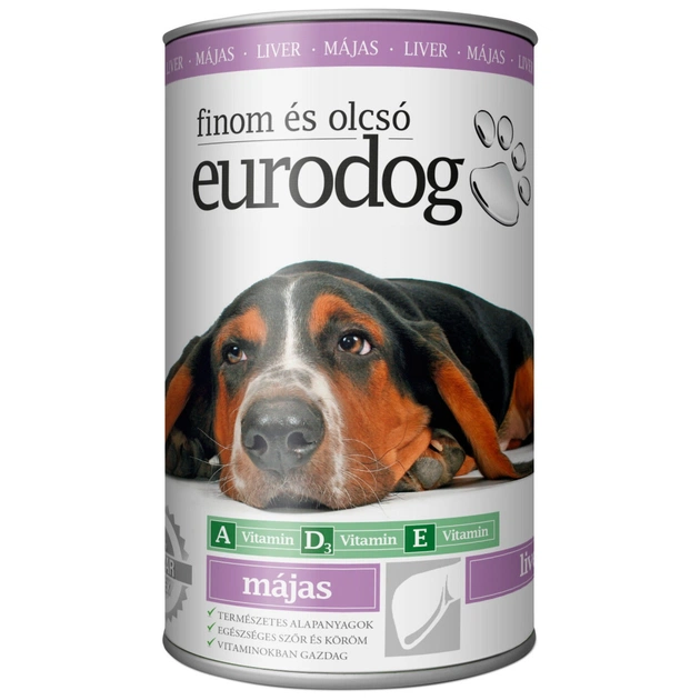 Консерви для собак EuroDog Liver 415 г (5999886848071) - зображення 1