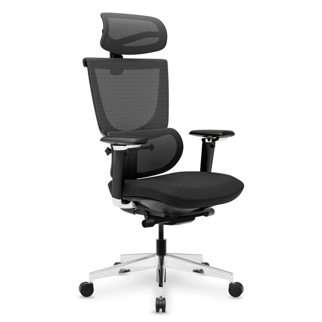 Офісне крісло Mealux S8 Air Fabric Black (HF-S8P F/B) - зображення 4