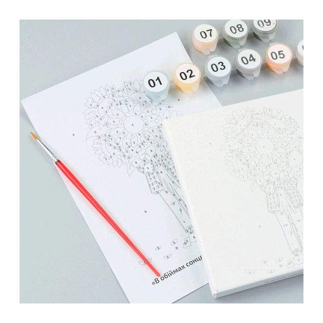 Картина по номерам Rosa В обіймах сонця, 15х15см, з мольбертом (4823098548607) - picture 4