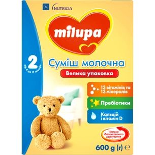 Дитяча суміш Milupa 2 молочна 600 гр (5900852025518) изображение 1