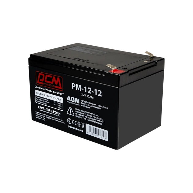 Батарея к ИБП Powercom 12В 12Ah (PM-12-12) - изображение 2