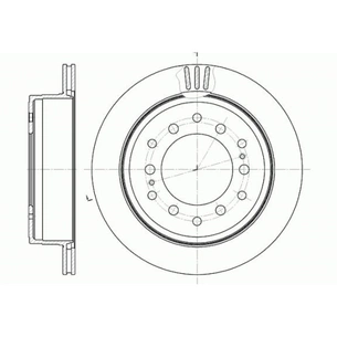 Гальмівний диск REMSA 6956.10 зображення 1