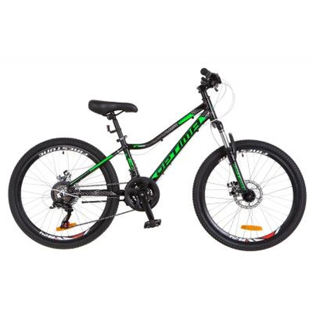 Велосипед Optimabikes 24" BLACKWOOD 2018 AM 14G DD рама-12,5" Al чорно-зелений (OPS-OP-24-032) - зображення 1