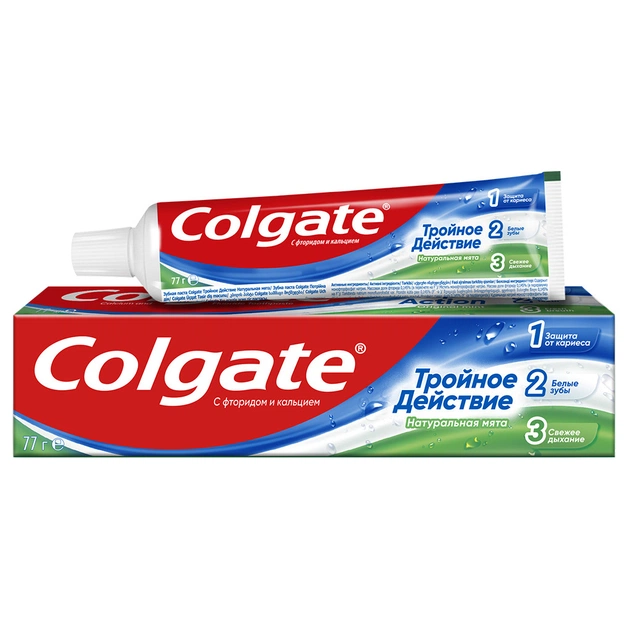 Зубна паста Colgate Потрійна Дія 50 мл (7891024128978) - изображение 1