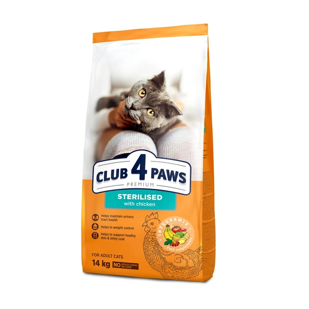 Сухой корм для кошек Club 4 Paws Премиум. Для стерилизованных 14 кг (4820083909665) - изображение 1