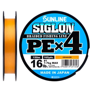 Шнур Sunline Siglon PE н4 150m 1.0/0.171mm 16lb/7.7kg Помаранч (1658.09.32) зображення 1