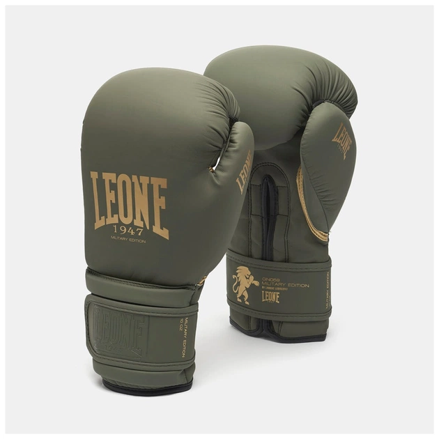 Боксерські рукавички Leone GN059G Military Edition Green 10 унцій (GN059G_Green_10oz) - picture 4