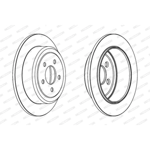 Гальмівний диск FERODO DDF1760 зображення 1