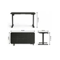 Комп'ютерний стіл GT Racer TY-1451 Black (TY-1451 (140x60x71-116) Black) - зменшене зображення 8