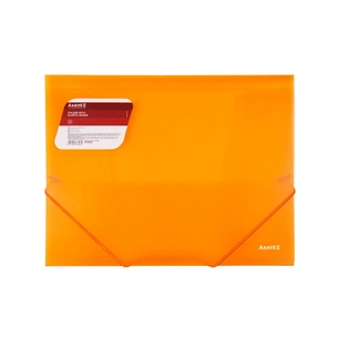 Папка на резинках Axent A4 600 мкм Transparent orange (1501-25-A) зображення 1