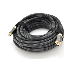 Кабель мультимедійний HDMI M to HDMI M 20.0m V2.0 4K black VEGGIEG (YT-HDMI(M)/(M)HX-20/19709) зображення 1