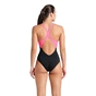 Купальник Arena Dreamhline Swimsuit V Back 008328-500 чорний, фіолетовий, бірюзовій 38 (3468337427957) - зменшене зображення 2