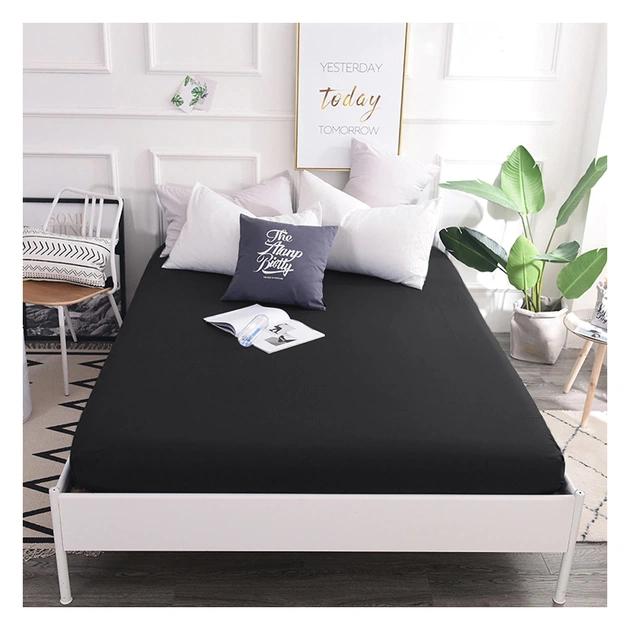 Простынь MirSon Сатин Premium 0240 Iron grey 240х260 см (2200001729810) - изображение 1