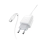 Зарядний пристрій HOCO C72Q Glorious USB QC3.0 + cable USB to USB-C 18W White (6931474732552) - зменшене зображення 3