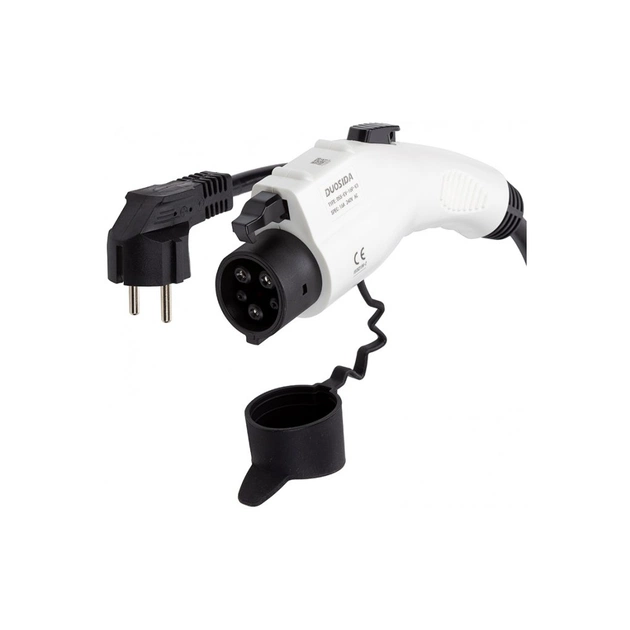 Зарядний пристрій для електромобіля Duosida Type 1 - Schuko (220V), 16A, 3.6кВт, 1-фазное, 5м (EV200269) - picture 2