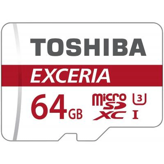 Карта пам'яті Toshiba 64GB microSD class 10 UHS-I U3 (THN-M302R0640EA) - зображення 1