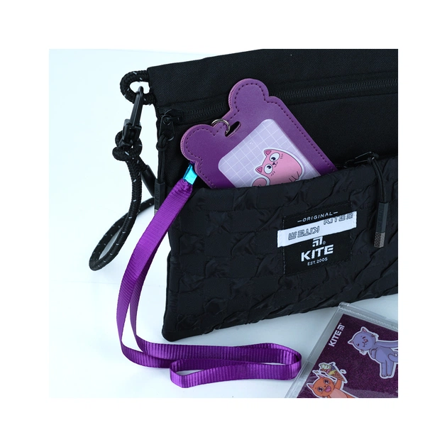 Бейдж Kite вертикальный на шнурке, фиолетовый (K24-296-1) - изображение 5