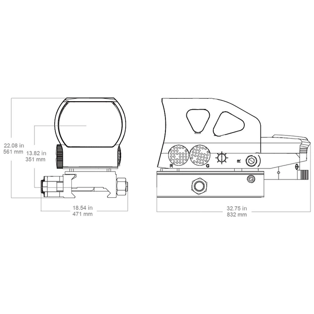 Коліматорний приціл Vector Optics Z4 1x23х34 (RDSL26) - picture 10