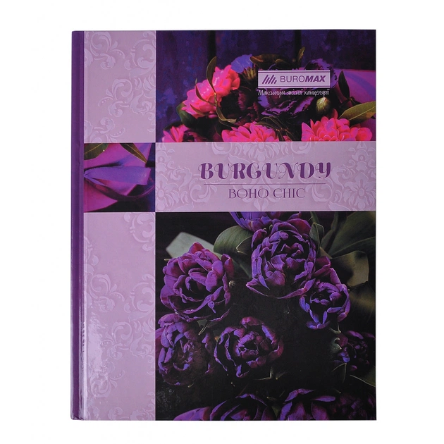 Канцелярська книга Buromax Boho Chic A4 в клітинку 96 листів Фіолетова (BM.2400-207) - изображение 1