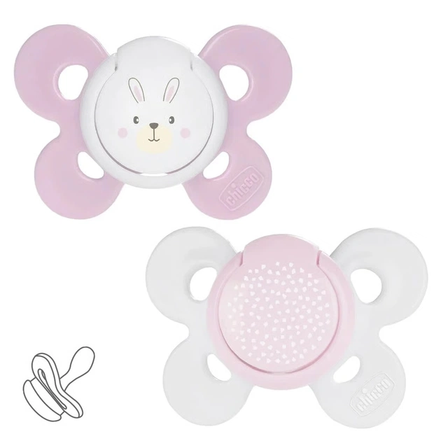 Пустушка Chicco Physio Comfort силіконова від 2 до 6 місяців 2шт. (рожева) (74931.11.00) - picture 1