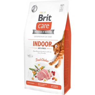 Сухий корм для кішок Brit Care Cat GF Indoor Anti-stress 7 кг (8595602540846) зображення 1