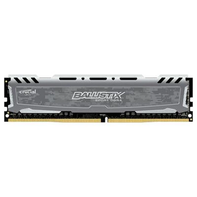 Модуль пам'яті для комп'ютера DDR4 8GB 2400 MHz Ballistix Sport LT Gray Micron (BLS8G4D240FSBK) - изображение 1