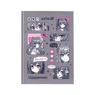 Щоденник шкільний Kite Anime, тверда обкладинка (K25-262-3) зображення 1