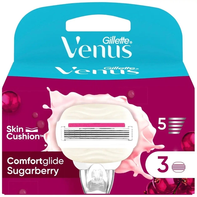 Змінні касети Gillette Venus Comfortglide Olay Sugarberry 3 шт. (8700216674164) - picture 2