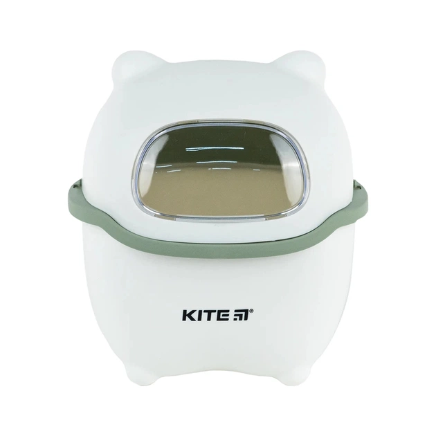 Кошик для паперів Kite Настільний контейнер для сміття, біло-зелений (K24-009-7) - picture 1