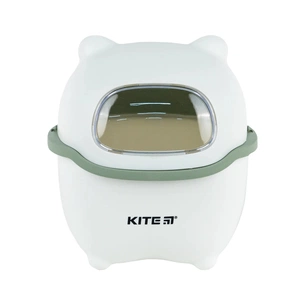 Кошик для паперів Kite Настільний контейнер для сміття, біло-зелений (K24-009-7) зображення 1