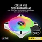 Кулер до корпусу Corsair QL Series, WHITE QL120 RGB (CO-9050104-WW) - зменшене зображення 9