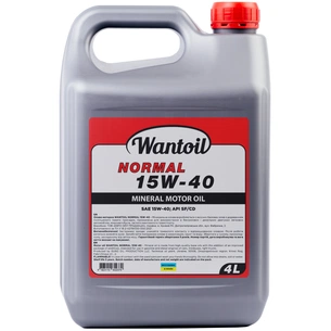 Моторна олива WANTOIL NORMAL 15w40 4л (WANTOIL 63287) зображення 1