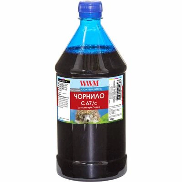 Чернила WWM Canon IPF-107 1000г Cyan IPF-107С (C67/C-4) - изображение 1