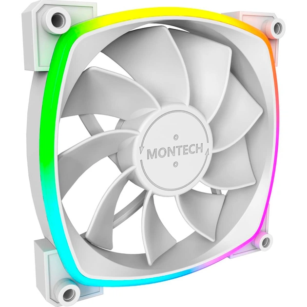 Кулер до корпусу MONTECH RX120 PWM WHITE - зображення 1