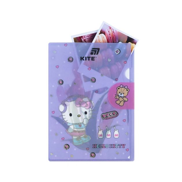 Папка - куточок Kite із клапаном A4 Hello Kitty- 5 (HK25-248-5) - picture 6