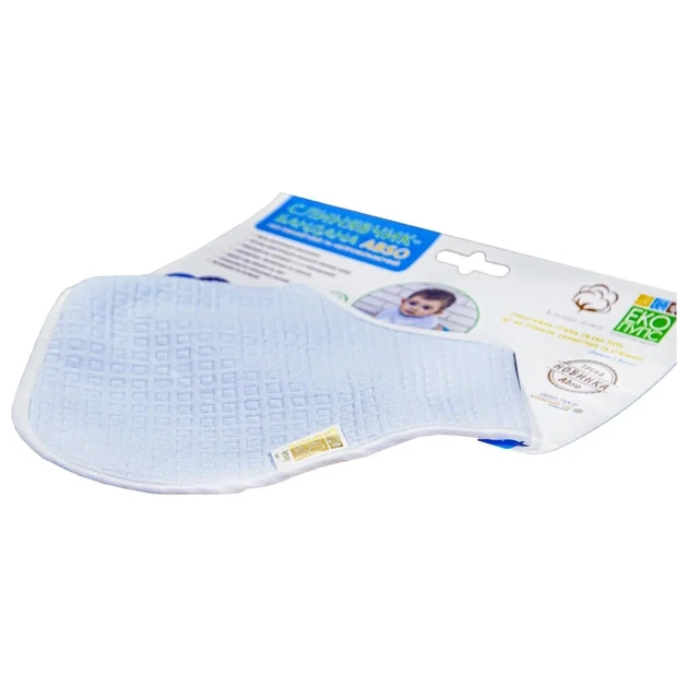 Слинявчик Еко Пупс Jersey Abso бандана 25x20 (блакитний) (WBBJA016) - picture 3