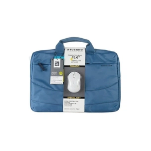 Сумка для ноутбука Tucano 15.6" SLIM BAG IDEALE + Wireless mouse, Blue (BU-BIDEA-WM-Z) зображення 1