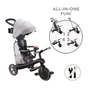 Дитячий велосипед Globber Explorer trike Deluxe play 4 в 1 чорно-сірий (636-120) - зменшене зображення 5